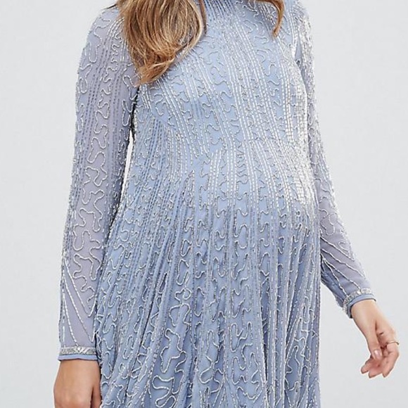 🌹NWT ASOS BEADED embellished dress - Picture 4 of 6